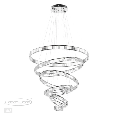 4930/260L L-VISION ODL24 593 хром/прозрачный металл/хрусталь Люстра LED 260W 4000K 30600Лм VEKIA