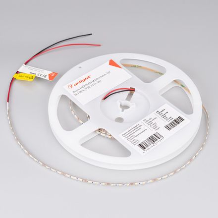 Лента MICROLED-M120-3.5mm 12V Warm2700 (8.3 W/m, IP20, 2216, 3m) (Arlight, узкая)