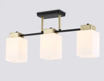 Светильник подвесной TR303046/3 BK/GD черный/золото E27/3 max 60W 540*100*270