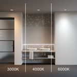 Встраиваемый светильник Okno 3000-4000-6000K 24W 100° IP 44, DL055-24W3-4-6K-B. TM Maytoni