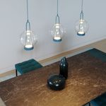 Подвесной светодиодный светильник со стеклянным плафоном 50267/1 LED синий