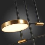 SL1605.403.06 Светильник подвесной ST-Luce Черный/Латунь, Белый LED 6*7,5W 3000K