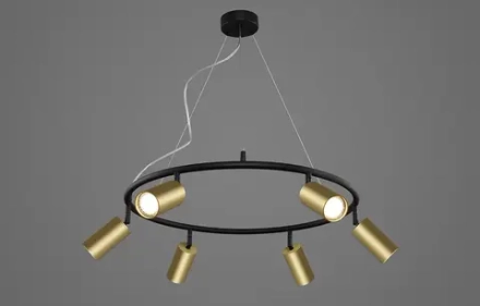Светильник подвесной Crystal Lux CLT 015C6 D600 BL-GO 1400/250