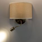 Citilux Декарт CL704306 Бра с бежевым абажуром и диммером