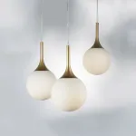 813012 Подвес GLOBO 1х40W E14 gold/white Lightstar