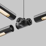 T-образный плоский коннектор для системы Shelf без ввода питания, CA015TC-B. TM Maytoni