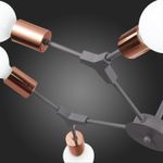 SLE106403-08 Люстра подвесная Серый, Розовое золото E27 8*60W