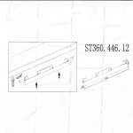 ST360.446.12 Магнитный трековый светильник Черный LED 1*12W 4000K 780Lm Ra>80 120 IP20 L406xW22xH44 48V