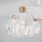 Потолочная люстра с хрусталем 70075/5 белый