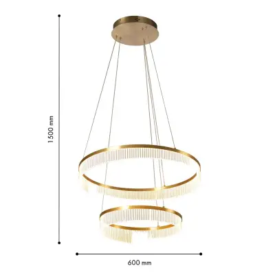Подвесная люстра Secrecy 4678-6P, LED*50W, 3100LM, 3000K, IP20. ТМ F-Promo