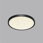 7662/24L MITRA LED SN 56 Светильник пластик/белый/черный LED 24Вт 3000/4000K D300 IP40 OMEGA BLACK