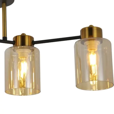 IL6111-4COU-79 BK GD Qui светильник потолочный ILLUMICO, E14х4