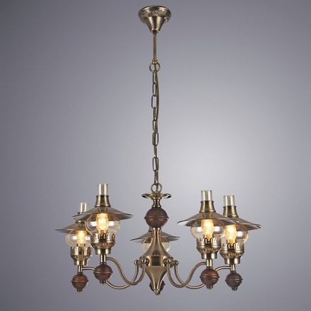 Подвесная люстра Arte Lamp TRATTORIA A5664LM-5AB, 5хE14