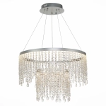 SL6201.103.55 Люстра подвесная ST-Luce Серебристый/Прозрачный LED 1*55W 3000K/4000K/6000K