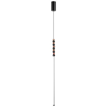 7187/12L HIGHTECH ODL26 223 светильник черный/акрил/агат/металл IP20 LED 12W 3500K 220V MONELLA