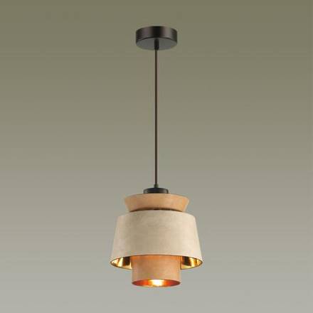 4992/1 PENDANT ODL23 521 св. коричневый/золотой/металл/экокожа Подвес E27 60W KRESSA