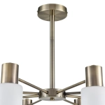 8100/8C COMFI LN26 106 бронза/белый металл/стекло Люстра потолочная Е14 8*40W 220V MAVE