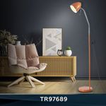 Светильник напольный с выключателем на проводе TR97689 OR оранжевый E27 max 40W D150*1540