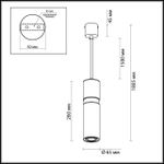 4744/5L L-VISION ODL20 473 золотой/черный Подвес GU10 5W 220V AFRA