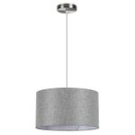 8251/2 MODERNI LN25 000  никель/серый, металл/текстиль Подвес Е27 2*60W 220V NIKKI