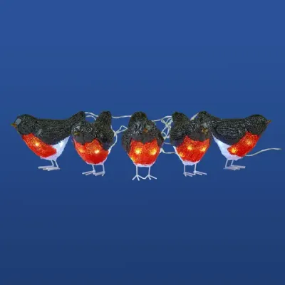 ULD-M1713-040/STA WHITE IP20 BIRDS5 Фигура светодиодная «Птички», 5 штук, 17х13см, 40 светодиодов. Белый свет. Провод прозрачный. TM Uniel