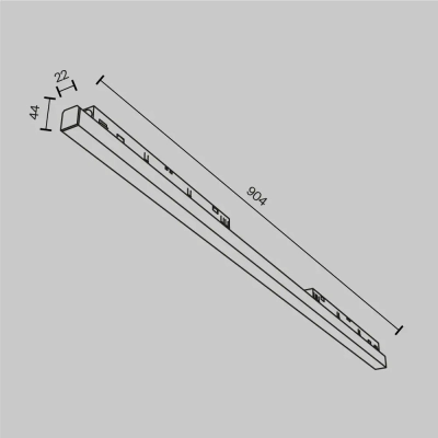 Трековый светильник Базис / Basis Exility 2700-6000K 30Вт 120° Dim Dali1, TR030-4-30WTW-DD-W. TM Maytoni