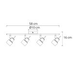 Спот Arte Lamp ALMACH A1906PL-4BK, 4хGU10