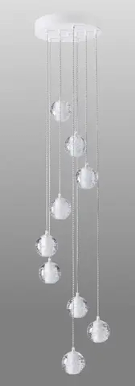 Светильник подвесной Crystal Lux GASPAR SP9 D300 WHITE 1870/309