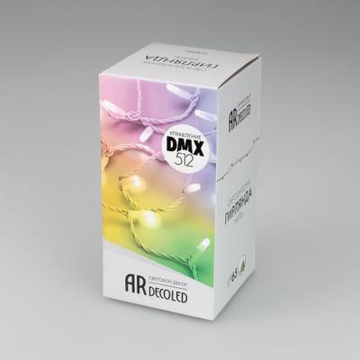 Светодиодная гирлянда ARD-STRING-CLASSIC-10000-CLEAR-95LED-LIVE RGBW-DMX (24V, 10W) (Ardecoled, IP65)