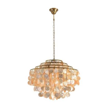 8386/6 MODERNI LN бронза/перламутровый, металл/ракушка Люстра E14 6*40W 220V SHELLA