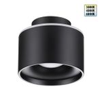 358971 OVER NT22 350 черный Светильник накладной с переключ. цв. температуры IP20 LED 3000К\4000К\6000К 12W вниз + 3W вверх 110-265V GIRO