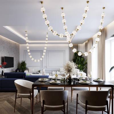5008/80L L-VISION ODL23 591 золотой/прозрачный/металл/акрил Подвес LED 80W 4000K 4400лм CRYSTAL