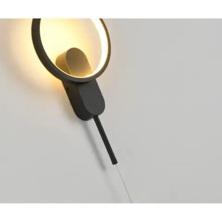 2204,19 Настенный светильник Адис черный d20 h45-152 Led 12W+5W (3000K)