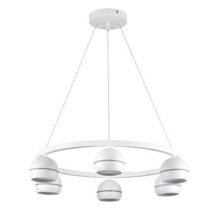 8254/6 COMFI LN25 белый, металл Светильник подвесной LED GX53 6*7W 220V LUAZANA
