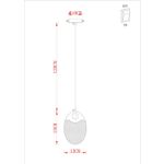 Подвесной светильник Arte Lamp VITORIA A2095SP-1GO, 1хLED