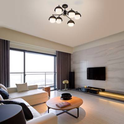 Умная потолочная люстра в стиле лофт 70106/6 черный