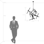 742203 Люстра STRUTTURA 20х6W (led) G9 ЗОЛОТО МАТОВЫЙ Lightstar