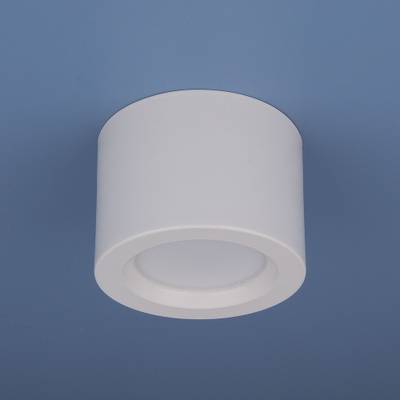 Накладной точечный светодиодный светильник DLR026 6W 4200K белый матовый