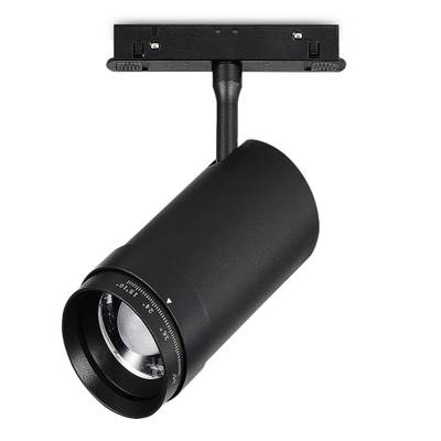 ST357.436.20 Магнитный трековый светильник ZOOM Черный LED 1*20W 3000K Lm Ra90 10-55° IP20 D60xH170 48VV