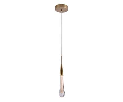07861-1A,36 Подвес Гутта латунь d10 h200 Led 3W (3000k)