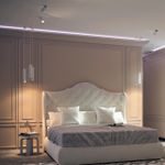 358511 OVER NT21 163 белый Светильник накладной светодиодный, провод 2м IP20 LED 4000K 12W 220V MAIS LED