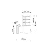 Уличный настенный светильник Arte Lamp TOKYO A5316AL-1BK, 1хE27