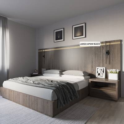 Бра Crystal Lux LARGO AP12W BLACK 0780/412