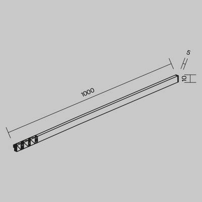 Трековый светильник Flex Levity 2700К 8Вт 1м, TR186-1-8W2.7K-B. TM Maytoni