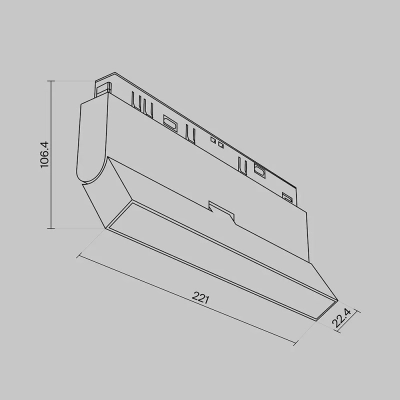 Трековый светильник Базис / Basis Exility 3000K 12Вт 120°, TR036-2-12W3K-W. TM Maytoni