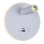 86203-9.2-001KT LED12W+USB WT светильник настенный Reluce, LED