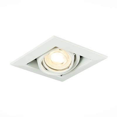 ST250.558.01 Св-к встр. Черный, Белый GU10 1*50W  IP20 L126xW126xH70 220V Без ламп