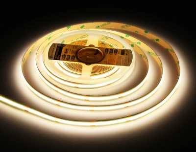 Светодиодная лента GS4752 COB 528Led/14W m/ 24V IP20 4500K/ 5m*10mm*2mm кратность резки 45.45mm (2 конт.)