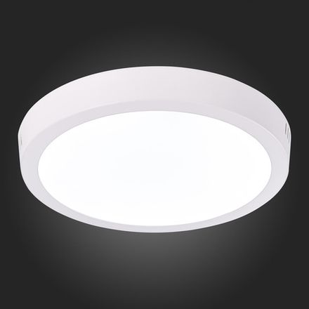ST112.532.18 Светильник настенно-потолочный Белый LED 1*18W 3000K 1 225Lm Ra80 120° IP20 D210xH28 90-265V