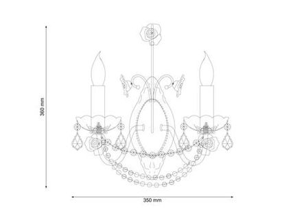 Бра Lucia Tucci Fiori di rose W186.2